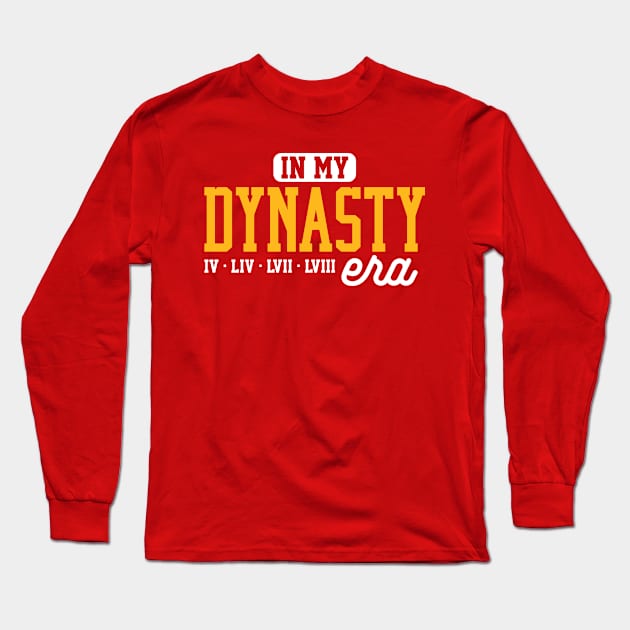 In My Dynasty Era Kansas City Chiefs Champion LVIII Long Sleeve T-Shirt by GraciafyShine